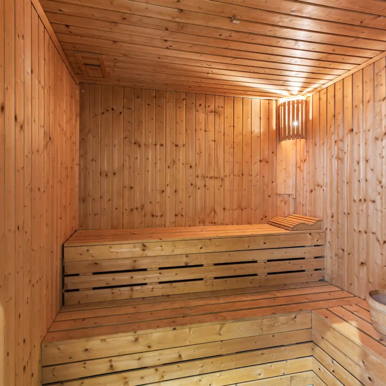 Villa Yin Kamala Headland private wooden sauna for wellness and relaxation