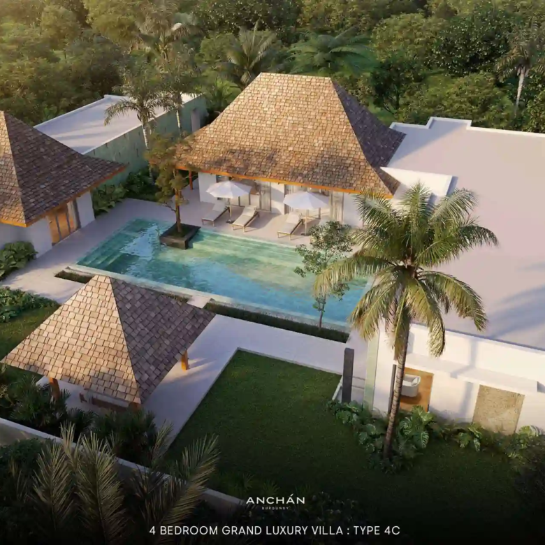 Anchan Burgundy Cherng Talay 4 bedroom grand luxury pool villa