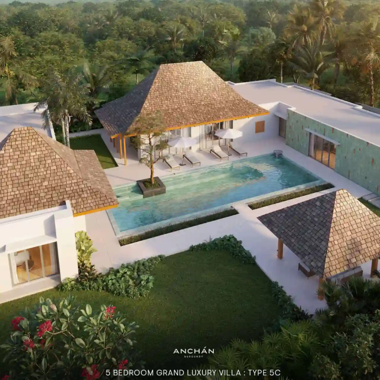 Anchan Burgundy Cherng Talay 5 bedroom grand luxury pool villa
