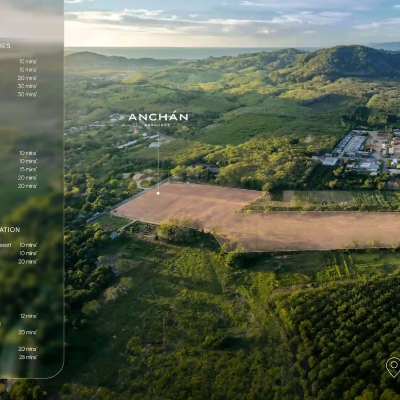 Anchan Burgundy Cherng Talay location aerial near Naiyang and Layan