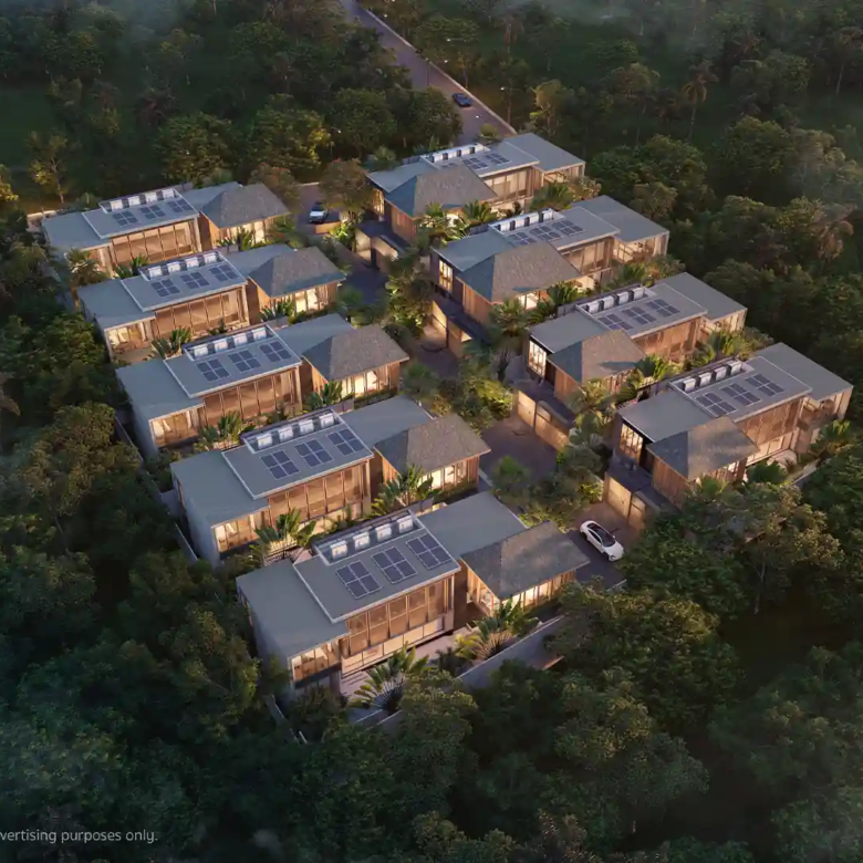 Annara Residences Pasak Phuket aerial view of luxury pool villas community