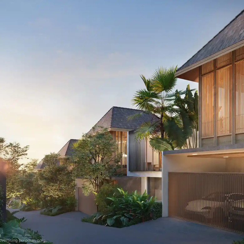 Annara Residences Pasak Phuket modern villa street view along landscaped main road