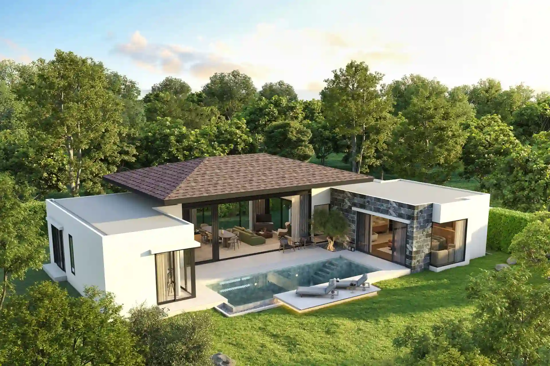 Botanica Pru Jampa Pool Villas private pool villa amidst greenery