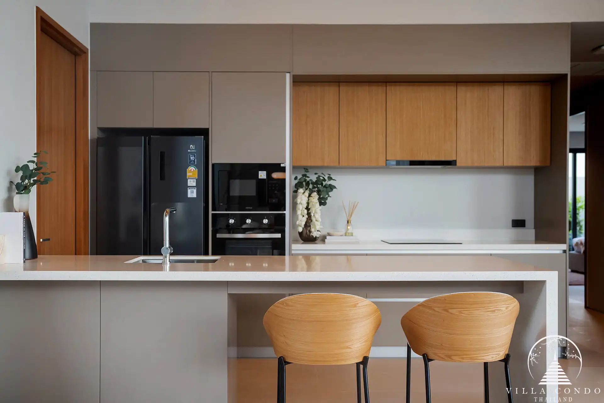 Sleek kitchen at Botanica Wisdom near UWC International School Botanica Wisdom near UWC International School sleek modern kitchen island