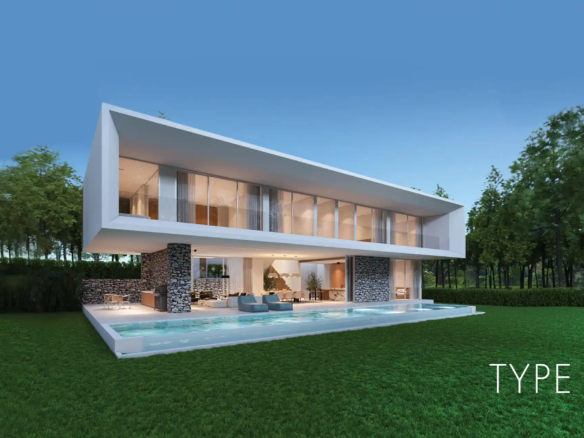 Clover Residence near Headstart type A pool villa with garden