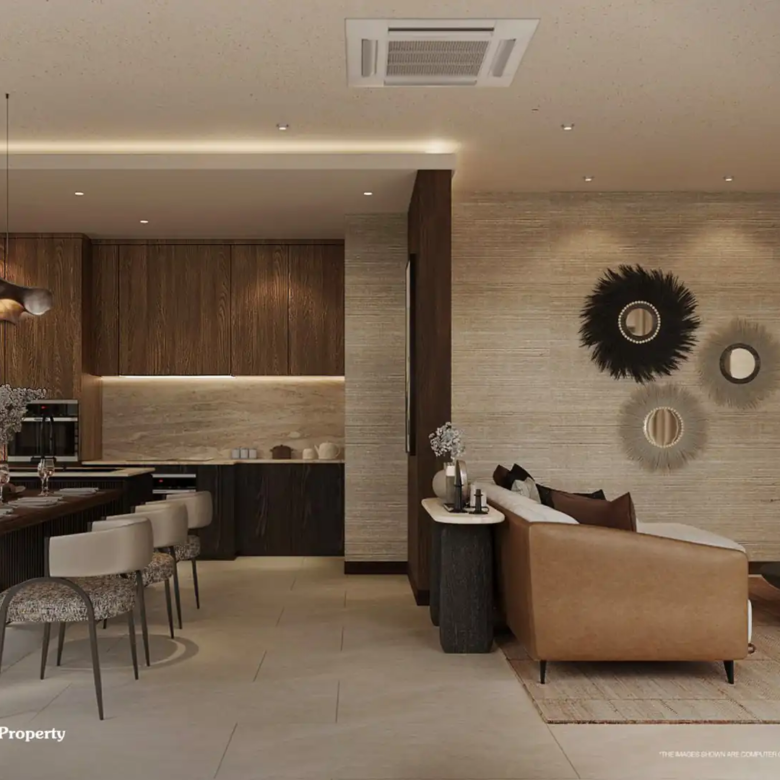 Villa Kirara Pool Villas, Cherng Talay Aura open kitchen and dining lounge