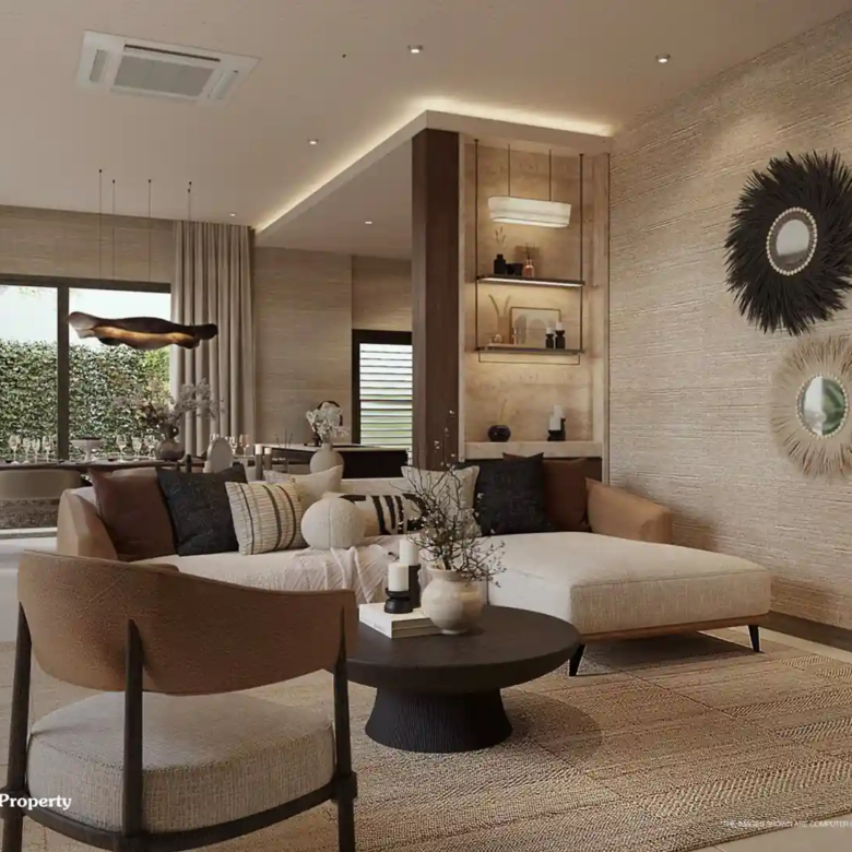 Villa Kirara Pool Villas, Cherng Talay Aura lounge connected to dining zone