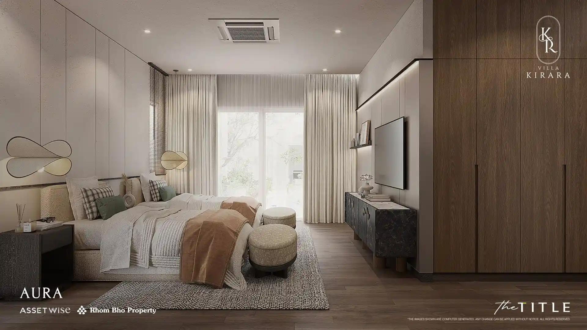 Villa Kirara Pool Villas, Cherng Talay spacious master bedroom retreat