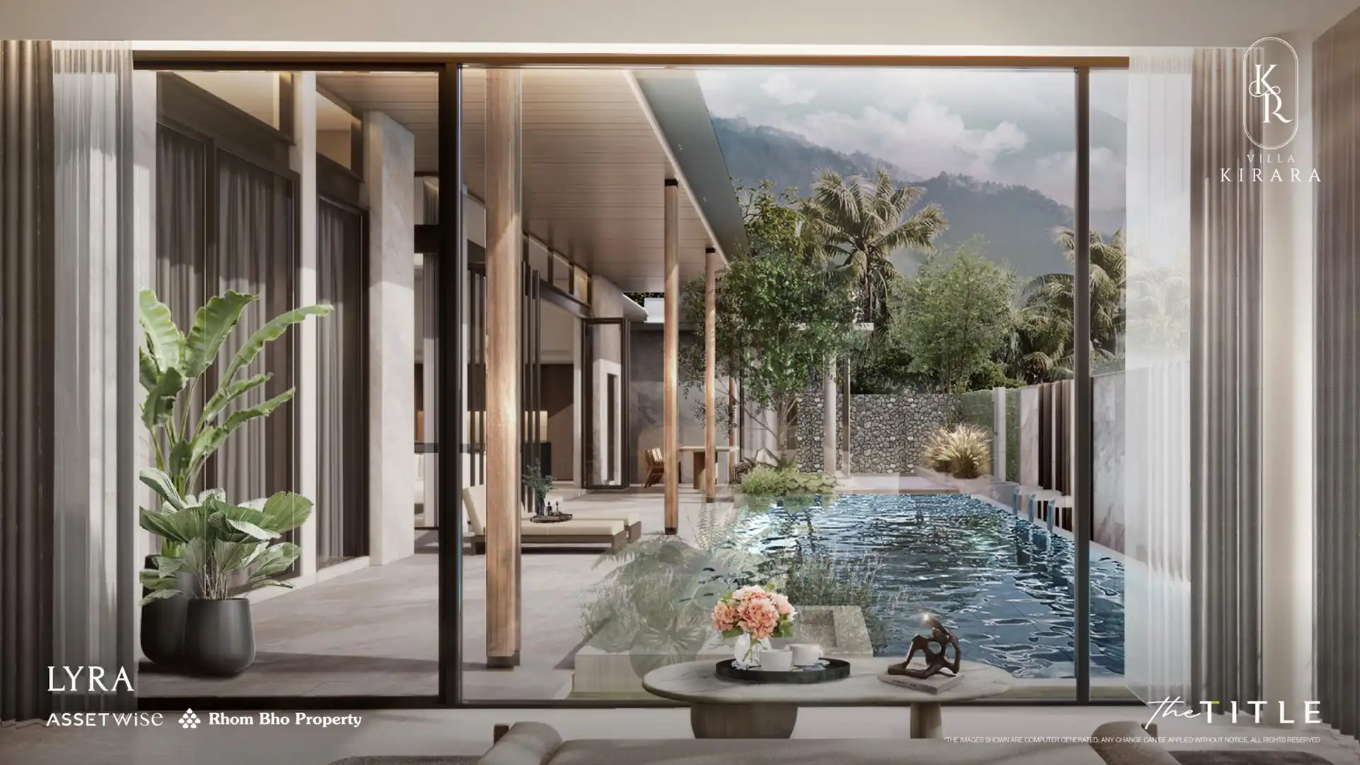 Villa Kirara Pool Villas, Cherng Talay Lyra bedroom opening to private pool