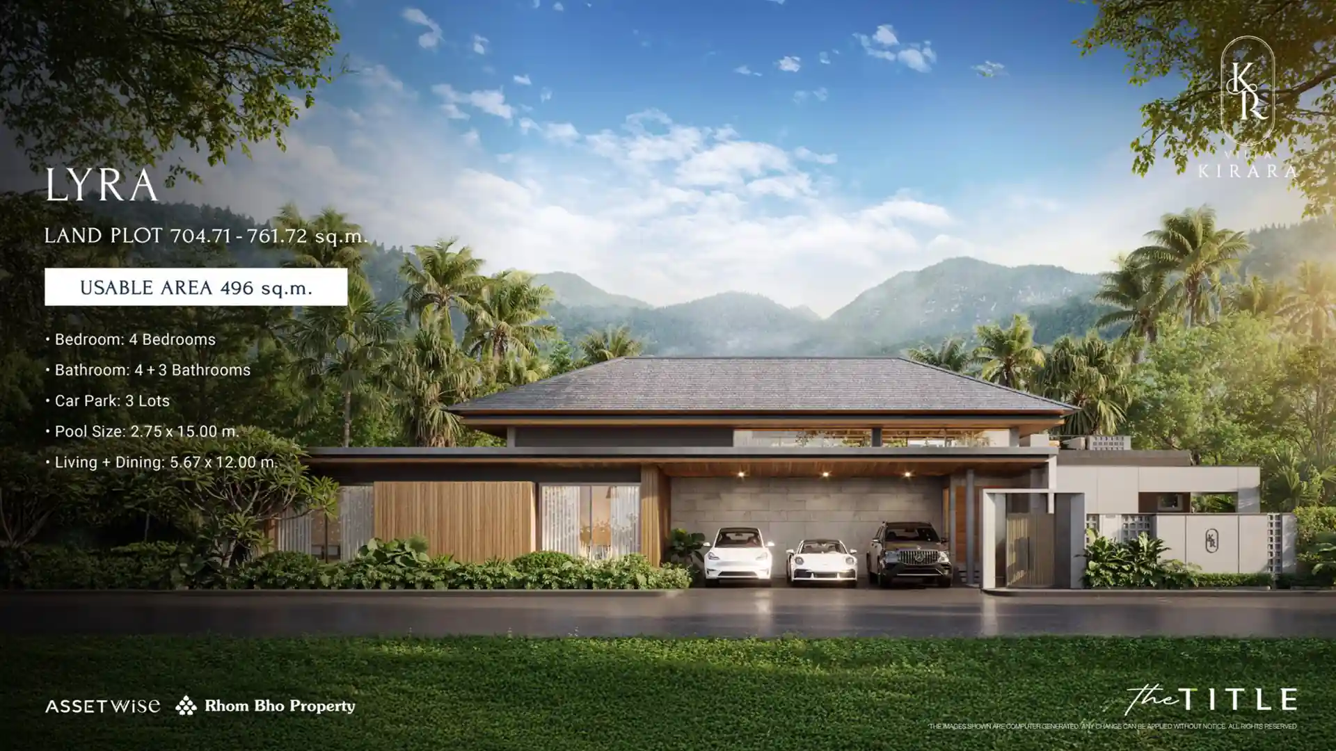 Villa Kirara Pool Villas, Cherng Talay Lyra four-bedroom luxury pool residence