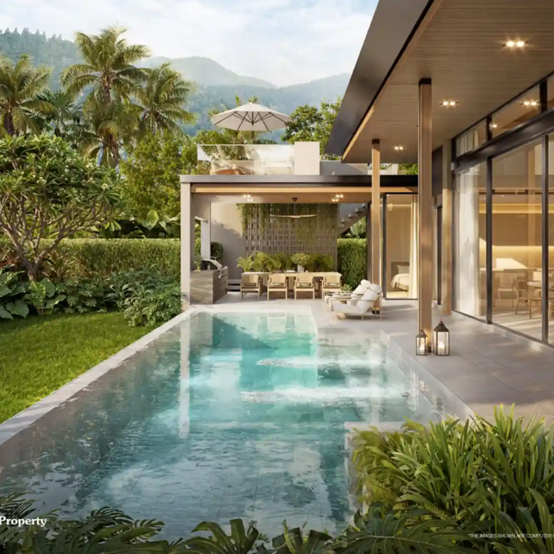 Villa Kirara Pool Villas, Cherng Talay Myrrha villa pool and garden view