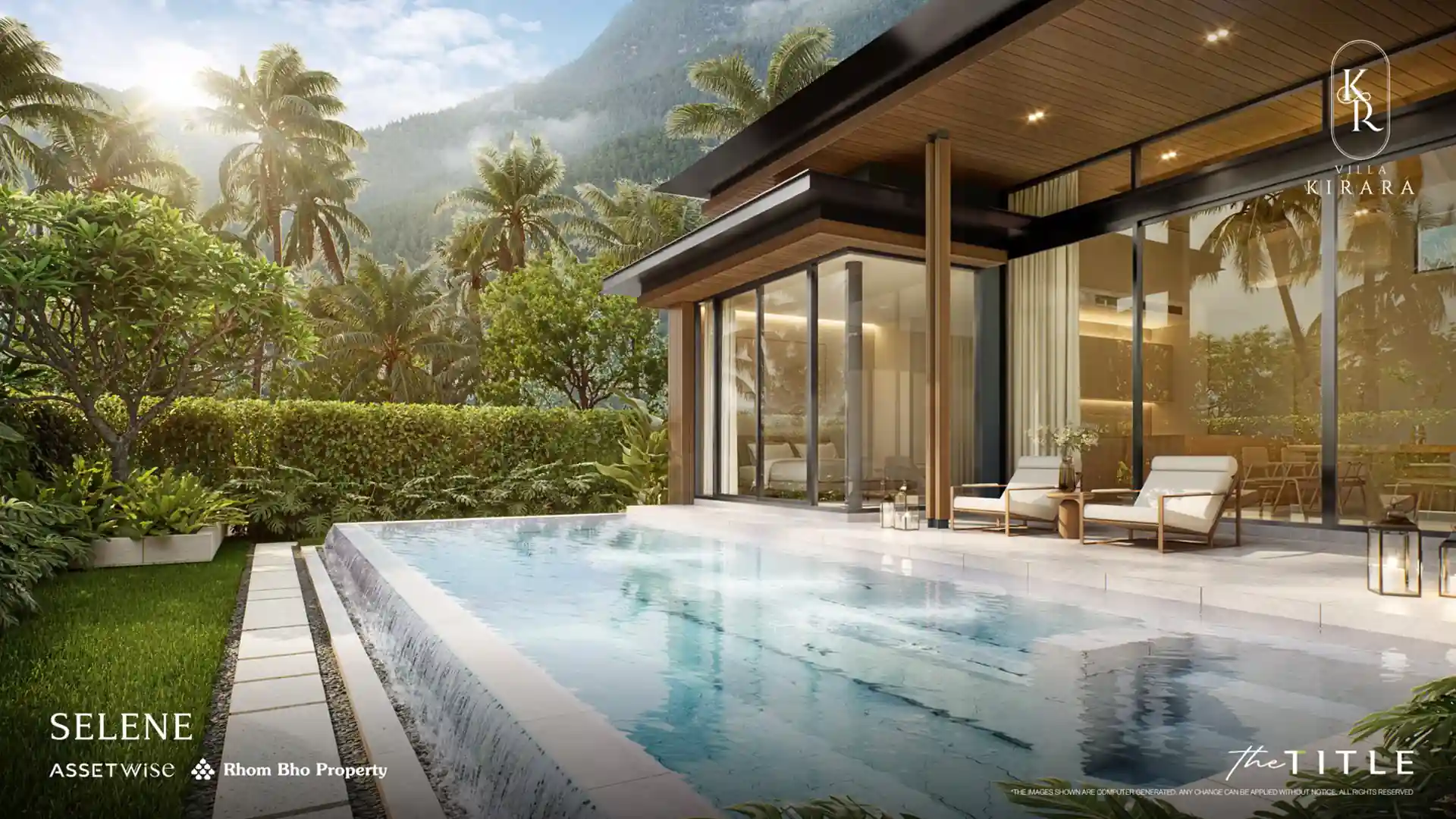 Villa Kirara Pool Villas, Cherng Talay Selene villa infinity-edge pool terrace