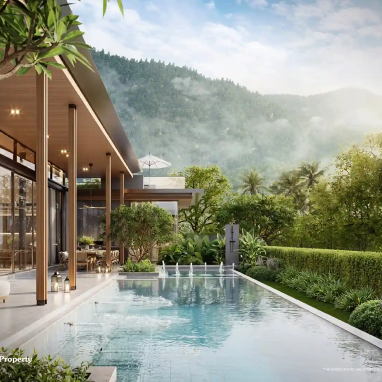 Villa Kirara Pool Villas, Cherng Talay Xenia pool with covered veranda seating