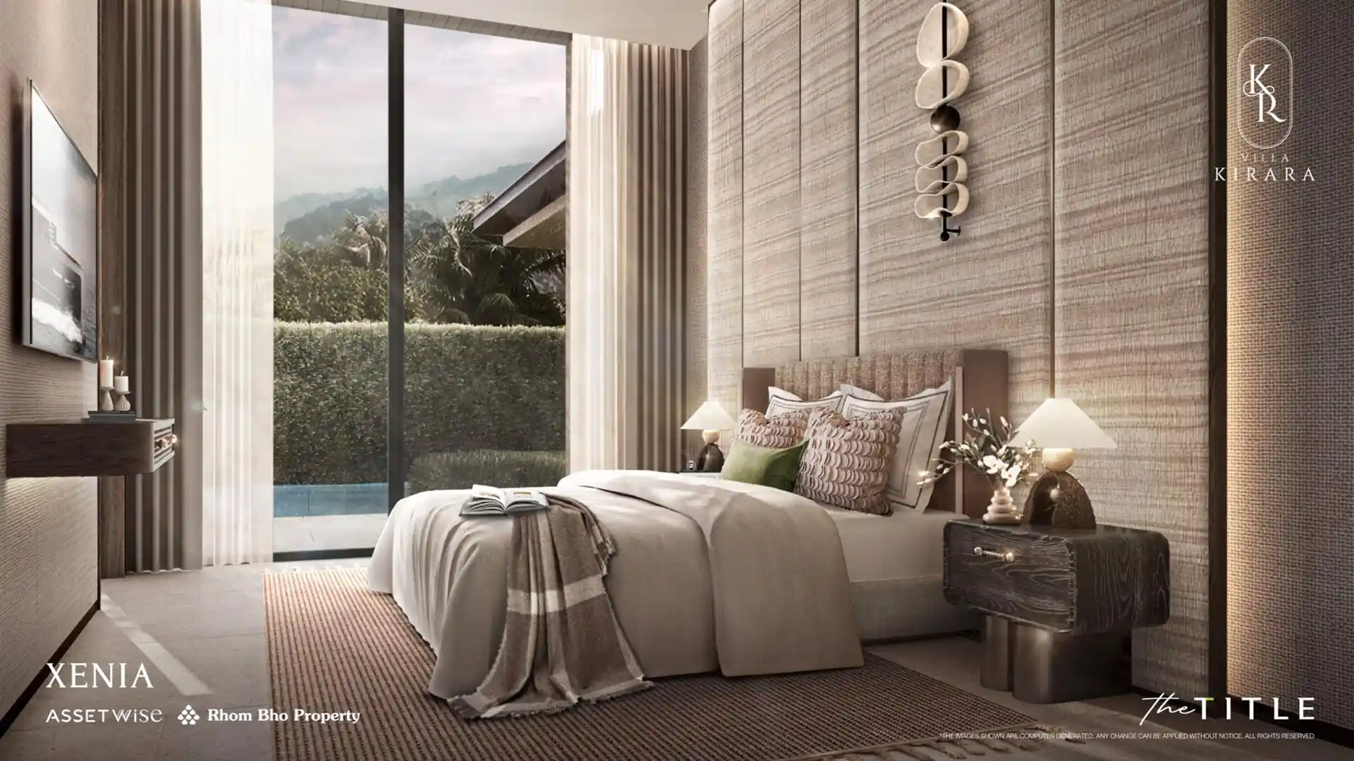 Villa Kirara Pool Villas, Cherng Talay poolside luxury bedroom