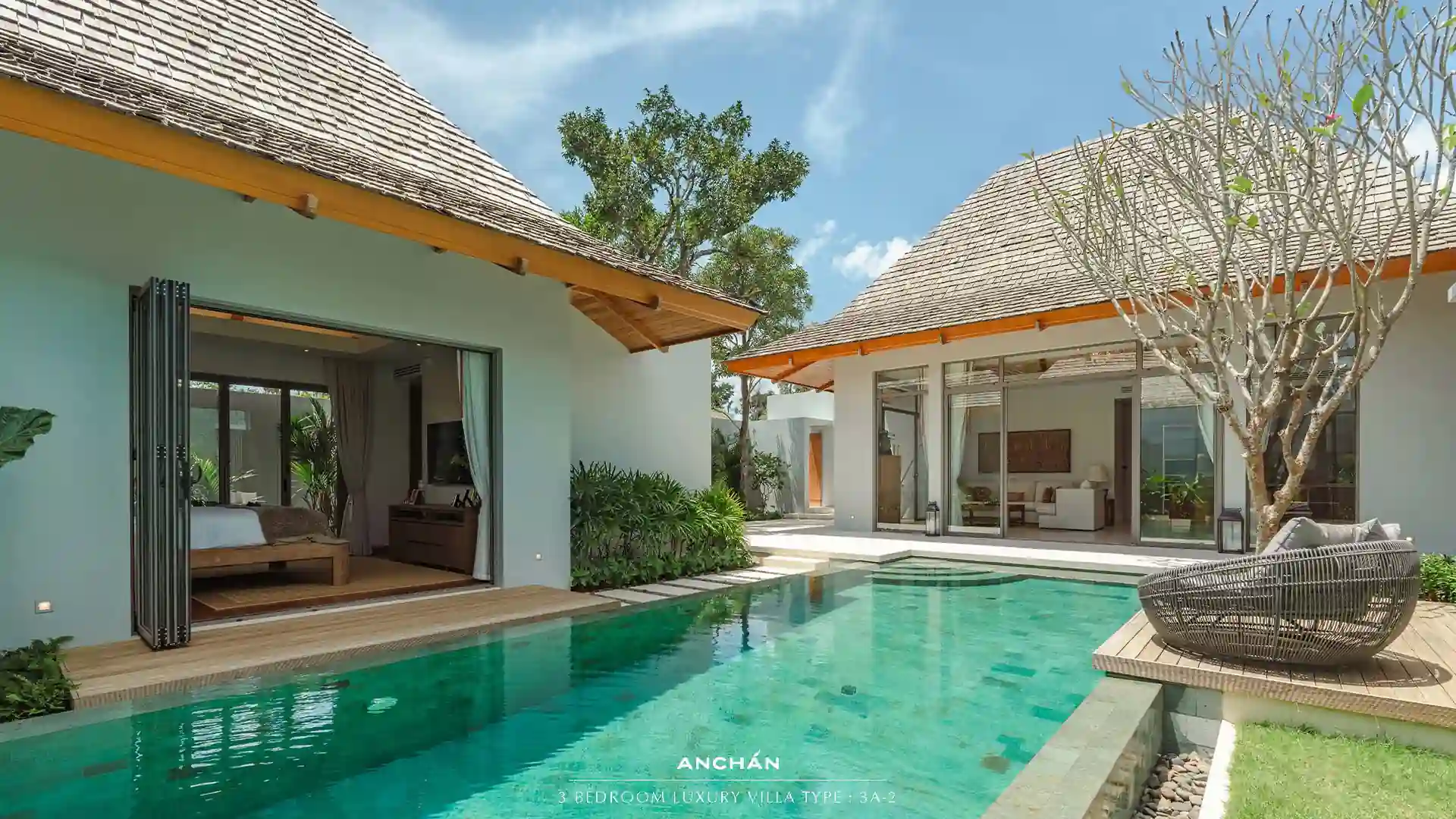Anchan Sunscape Thep Krasattri courtyard pool between villa pavilions