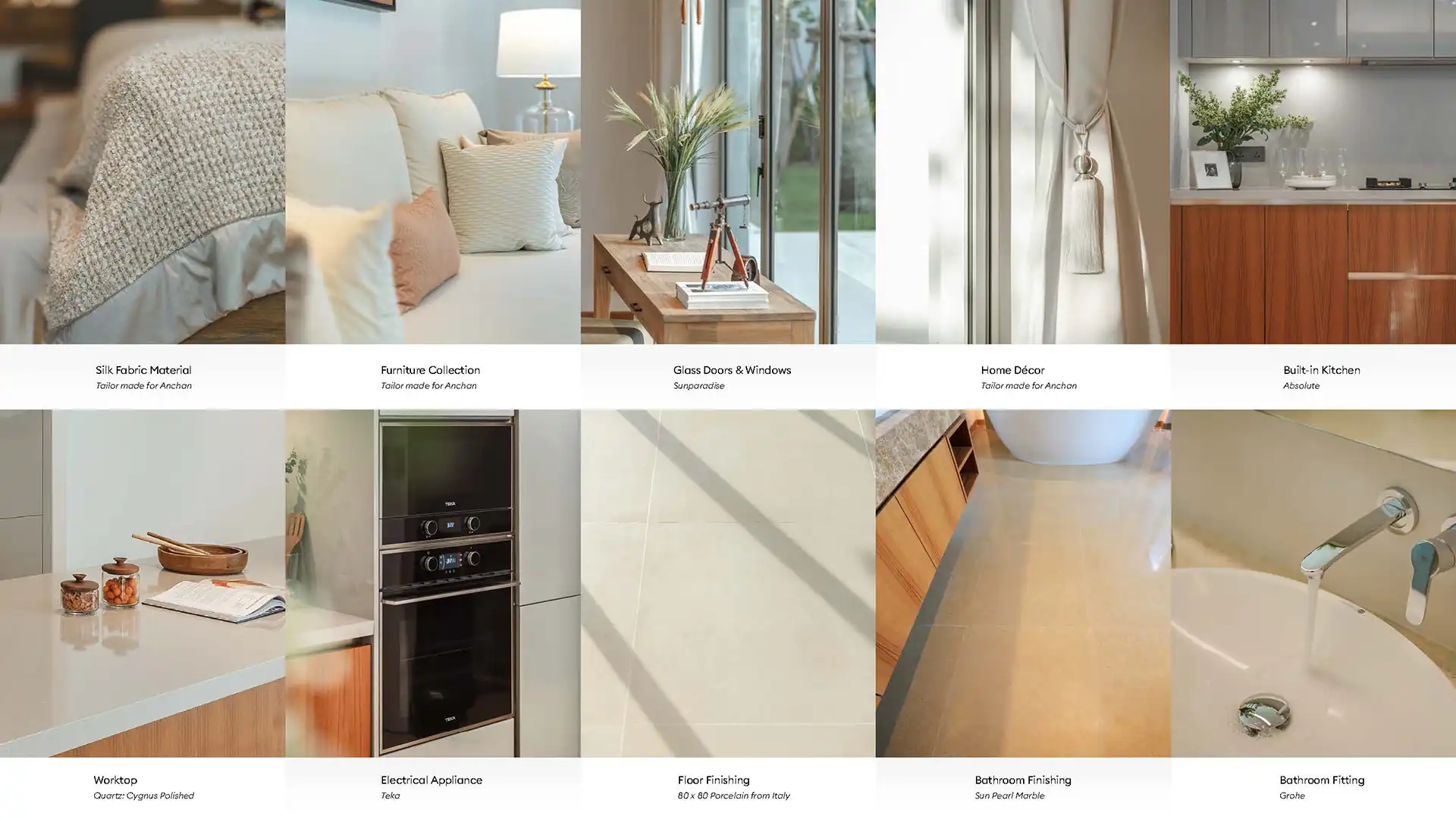Anchan Sunscape Thep Krasattri premium materials and finishing specifications