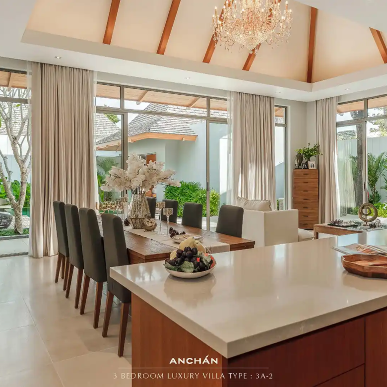 Anchan Sunscape Thep Krasattri kitchen island with dining space