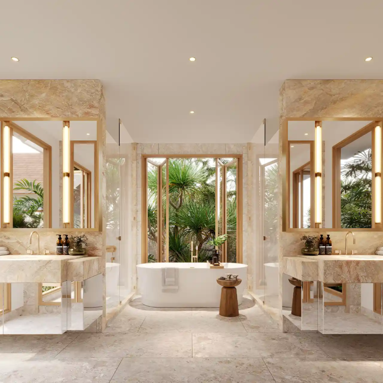 The Tales Story One Bangjo luxury bathroom with soaking tub