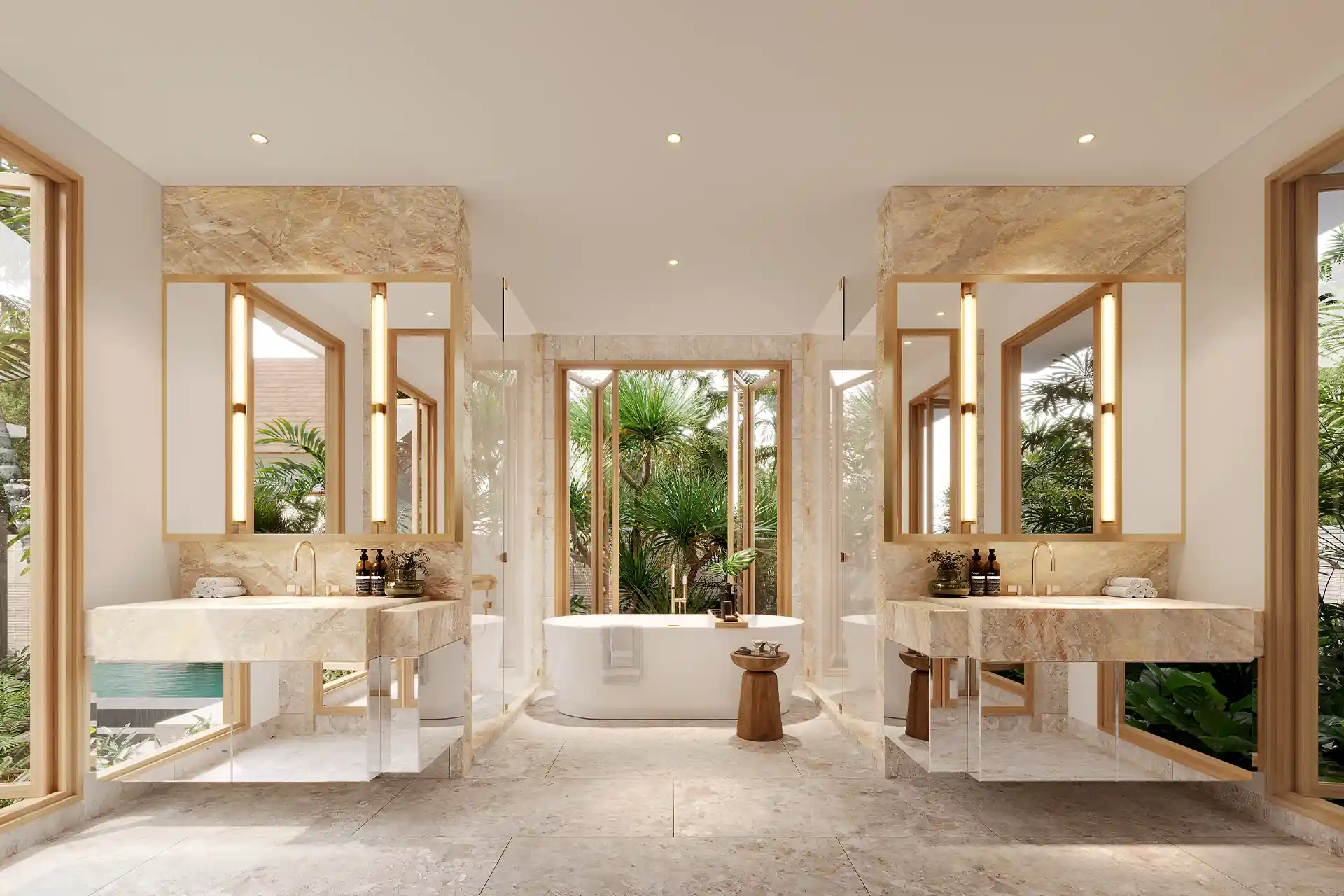 The Tales Story One Bangjo luxury bathroom with soaking tub