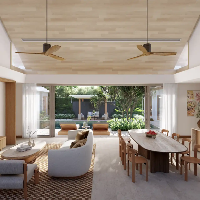 The Tales Story One Bangjo open-plan living facing the pool
