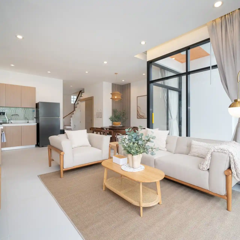 Goldena City Gems Kamala open-plan living and kitchen area